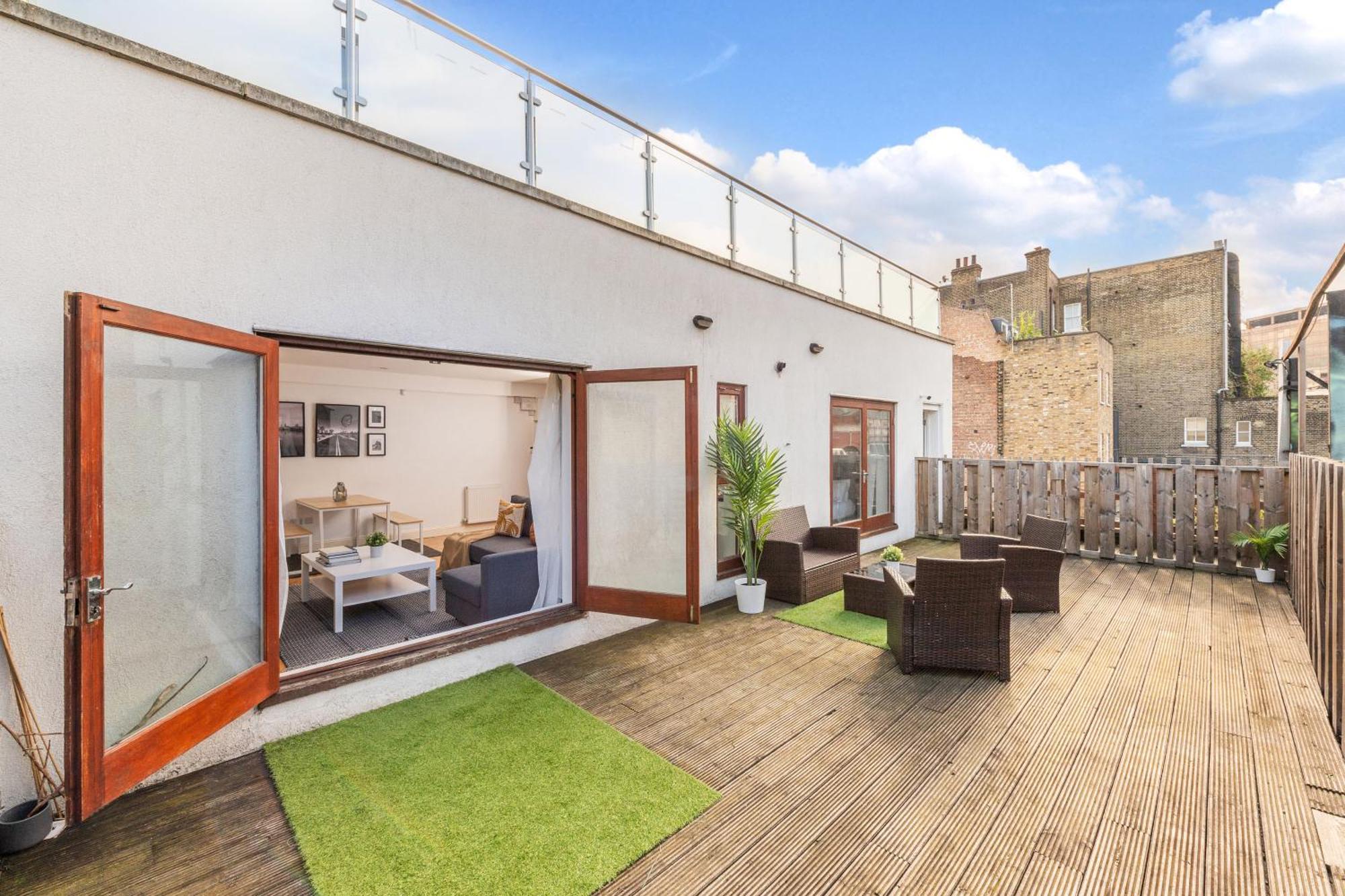 London Waterloo Apartment With Large Private Terrace - View Of The London Eye - 1 Bedroom 1 Bath Zewnętrze zdjęcie