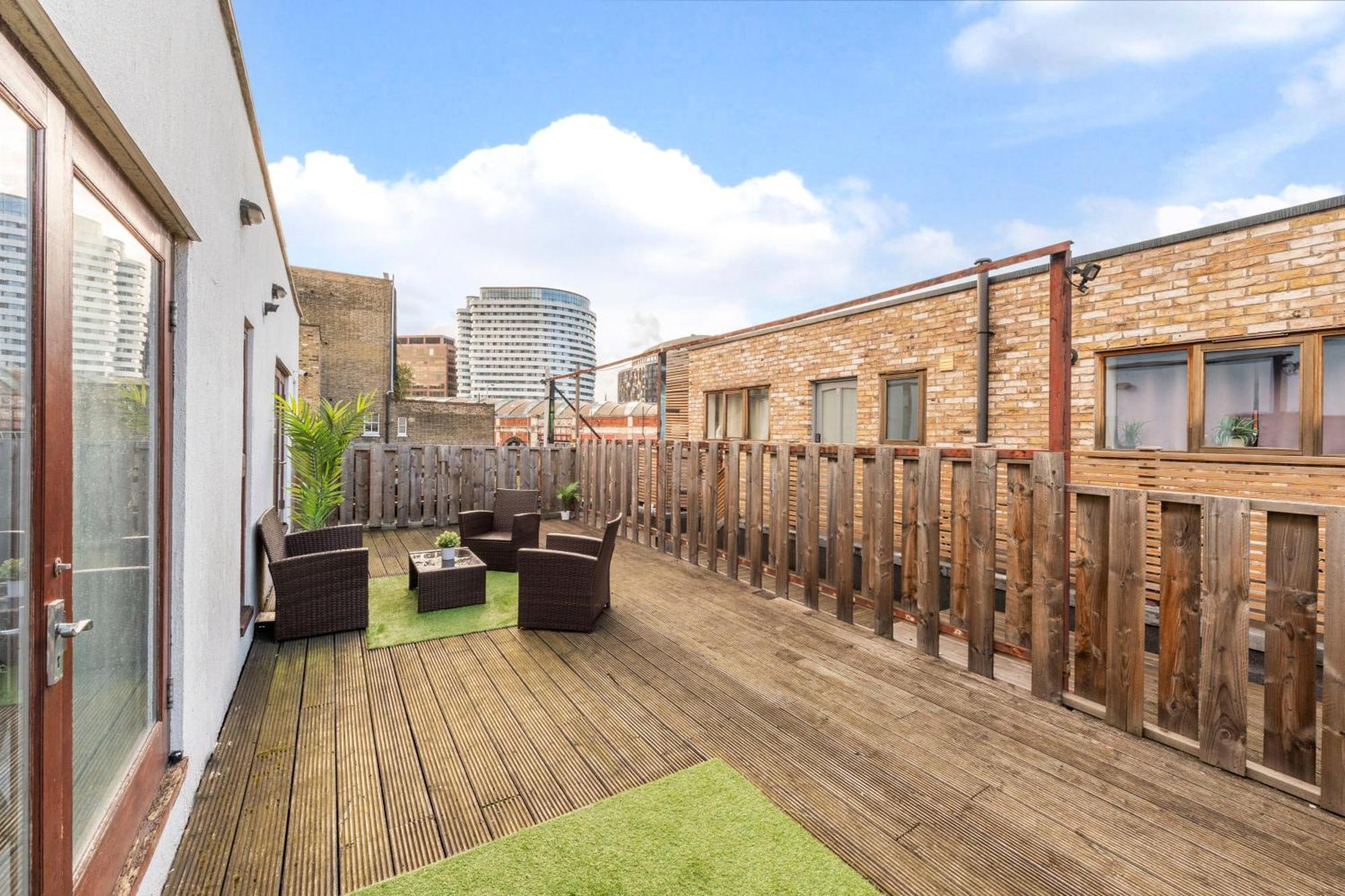 London Waterloo Apartment With Large Private Terrace - View Of The London Eye - 1 Bedroom 1 Bath Zewnętrze zdjęcie